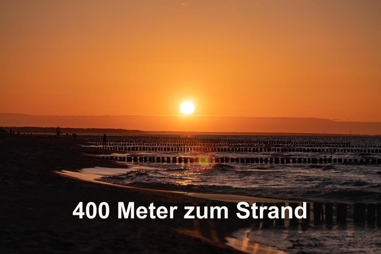 Ostseelagune Zingst, Exklusive Dhh, Strandnah, Sauna, Kamin, 3 Sz, 2 Baeder, Glasfaser, Haustierfrei, Garten Mit Suedterrasse, E-Ladesaeule, 2 Stellplaetze, Strandkorb, Fahrradschuppen, Waschmaschine, Trockner, Nichtraucher 외부 사진